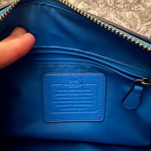 Coach Blue Leather Satchel in Electric Blue - Picture 6 of 6